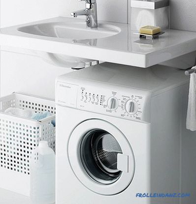 Sink over washing machine - kako izbrati in namestiti