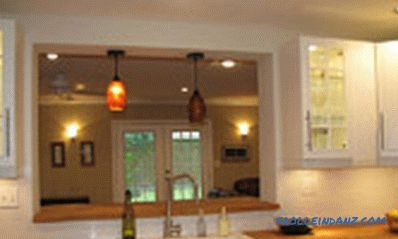 Lestenci za kuhinjo - fotografije svetilk v notranjosti različnih stilov
