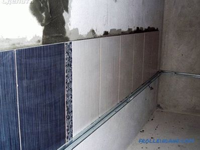 Polaganje keramičnih ploščic se opravi na stenah, na tleh
