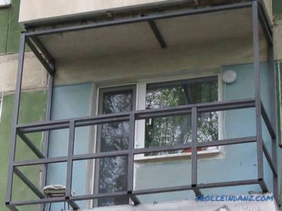 Balkon z odstranitvijo lastnih rok