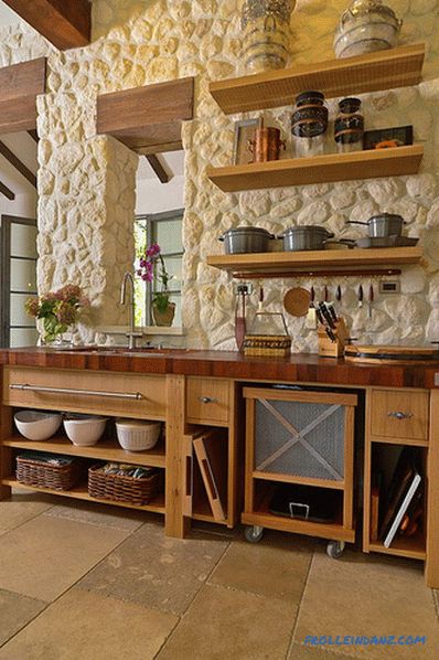 Stone v notranjosti kuhinje - zamisel o zaključku kuhinje z dekorativnim kamnom