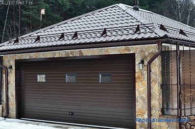 Streha garaže z lastnimi rokami - kako narediti odnoskatnuyu, zabat