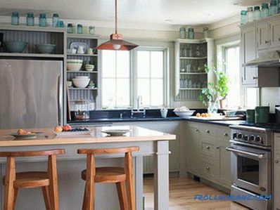 Kako narediti barvno kombinacijo v notranjosti kuhinje + 21 fotografski vzorec