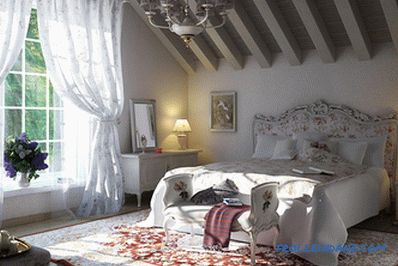 Provence stilska spalnica notranjost