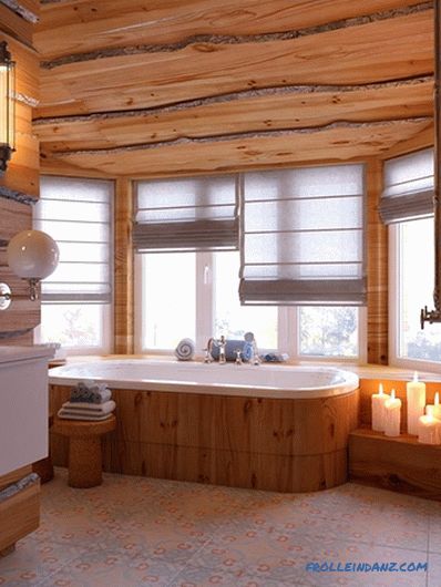 Kako obložiti strop v leseni hiši - najboljše rešitve