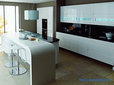 Kuhinja v sodobnem slogu - 50 idej za oblikovanje notranjosti