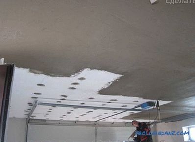 Kako izolirati strop v garaži