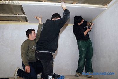 Kako popraviti drywall na strop