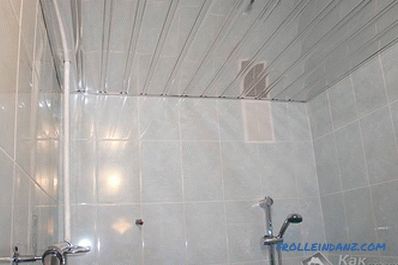Kako narediti spuščen strop v kopalnici