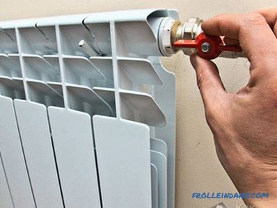 Kako namestiti bimetalni radiator - namestitev bimetalnih radiatorjev + fotografija