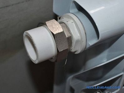Kako namestiti bimetalni radiator - namestitev bimetalnih radiatorjev + fotografija